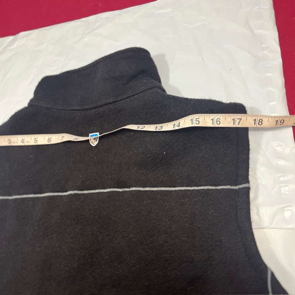 Kuhl BLACK FLEECE Knit VEST Full Zip Front Big Pockets Men’s XL Rayon Polyester - Picture 3 of 16